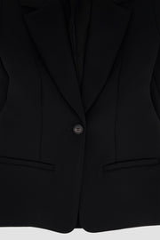Bonded Crepe Hourglass Blazer
