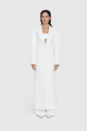 Bonded Crepe Hourglass Coat