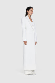 Bonded Crepe Hourglass Coat