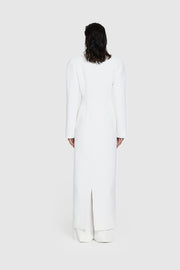 Bonded Crepe Hourglass Coat