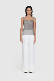 Pleated Crepe Trouser