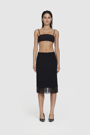 Bonded Crepe Pencil Skirt